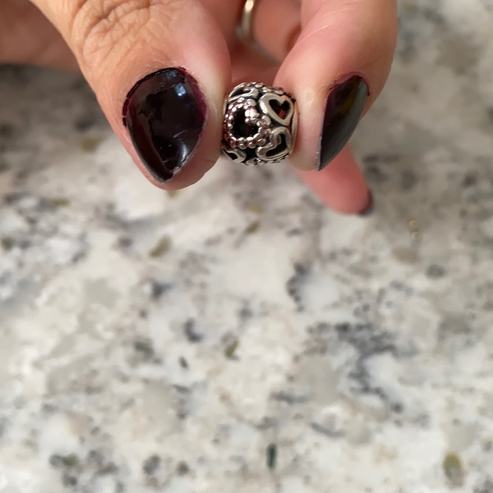 Adorable Round Pandora Heart Charm